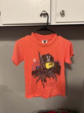 Vintage 1992 Batman Returns Movie Promo T-Shirt Youth Size M 12/14